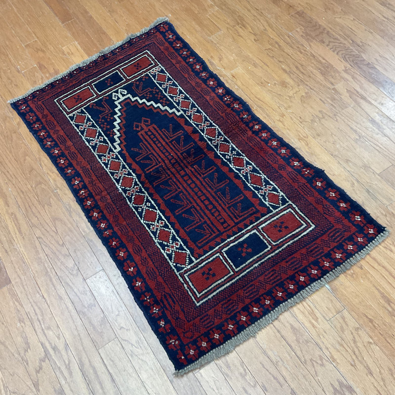  Handmade Balouchi Wool Rug