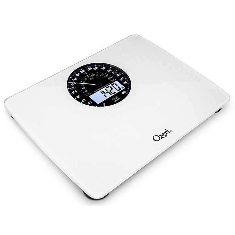 Pèse-personne numérique avec cadran de poids Ozeri Rev Ozeri, Blanc