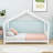 Twin House-Shaped Platform Bed With Slats-1346512451