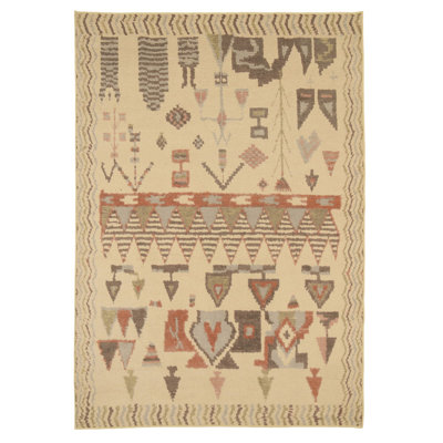 Abstract Cotton Machine Tufted Area Rug