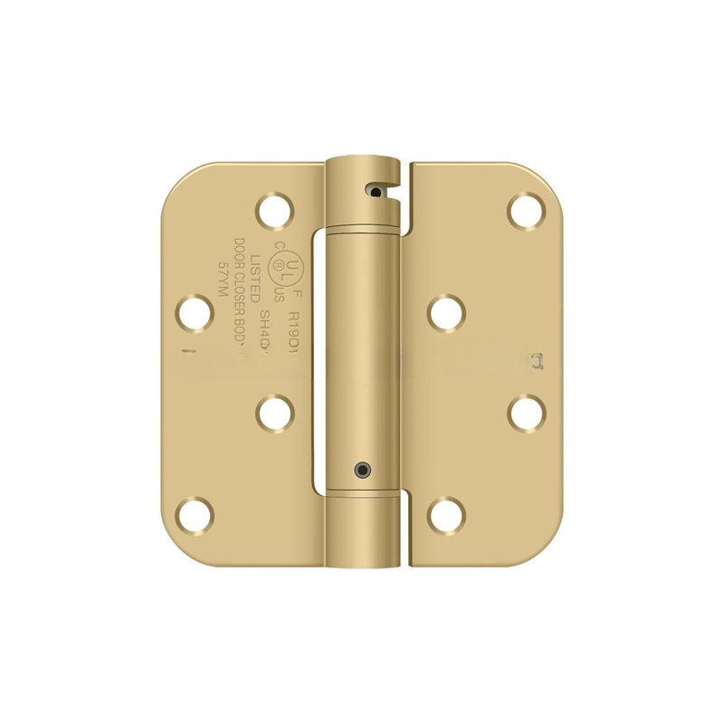 Steel Hinge, Brushed Brass