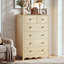 Commode haute 6 tiroirs avec base festonnée-827280163