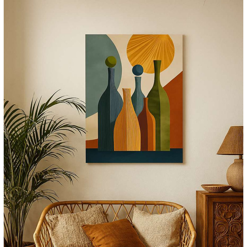 Stunning Decorative Canvas Painting, 19.7 x 27.6 inches | 100% Canvas with 100% Wooden Frame (Thickness: 0.8 x 1.2 inches) | Perfect for Living Room, Bedroom, or Office Decor, Elegant Art Piece for Any Space