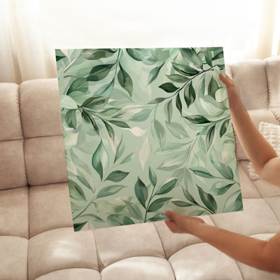 «Botanical Green Plant Leaves III Cottage», reproduction d'art non encadrée