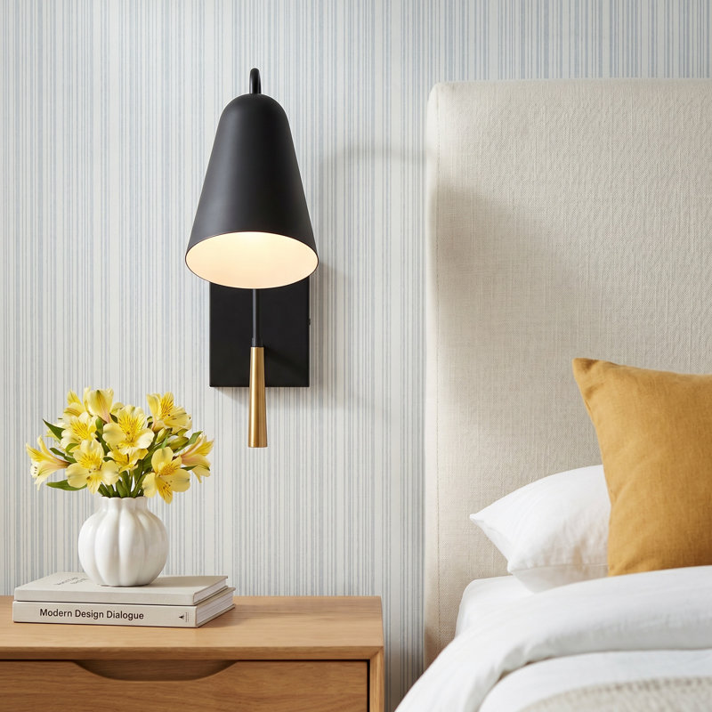 Tedder Swing Arm Sconce, Midnight Black