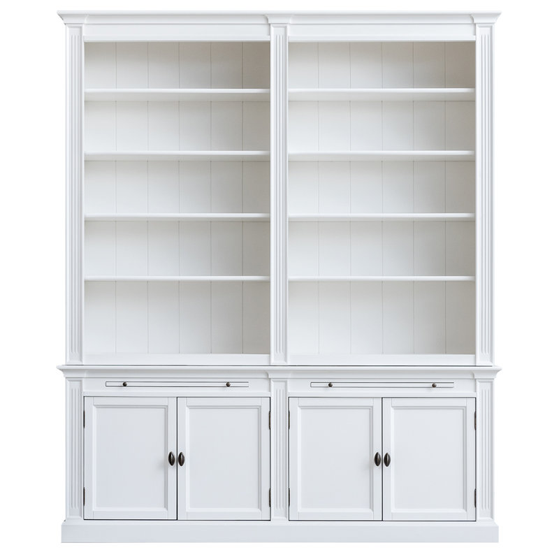 Bowland 240cm H x 200cm W Library Bookcase, White