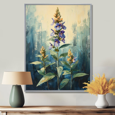 Herbal Serenity in Green Pastels Impressionist II - Herbs, art mural