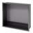 15" X 13" Stainless Steel Shower Niche, Gunmetal Black-679657063-679657058