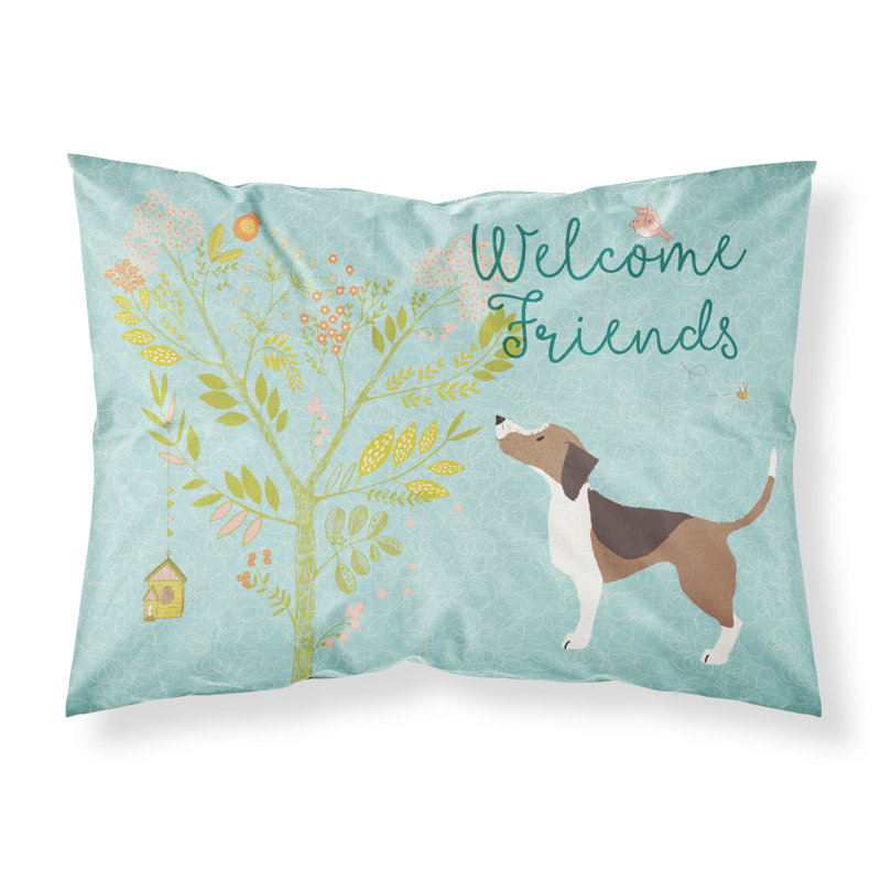 Taie d’oreiller welcome friends, Beagle