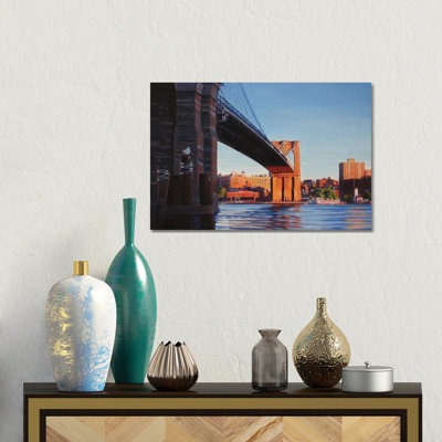 Brooklyn Bridge At Sunset II by Nick Savides - Gallery-Wrapped Canvas Giclée on Canvas