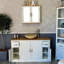 Annandale 1231 mm Freestanding Single Vanity with Vessel Stone Basin