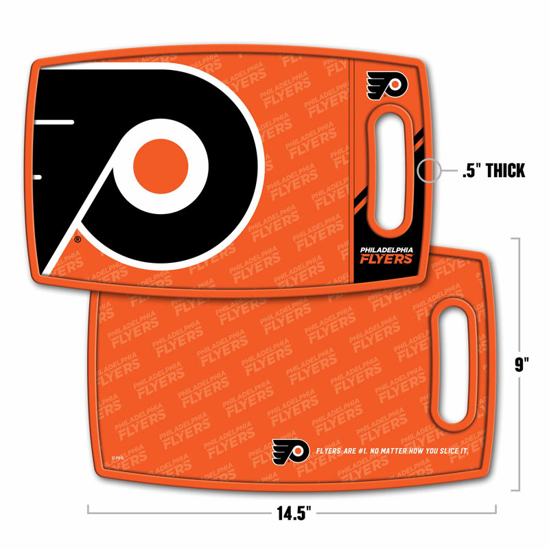 YouTheFan NHL Logo Series Cutting Board, NHL Philadelphia Flyers