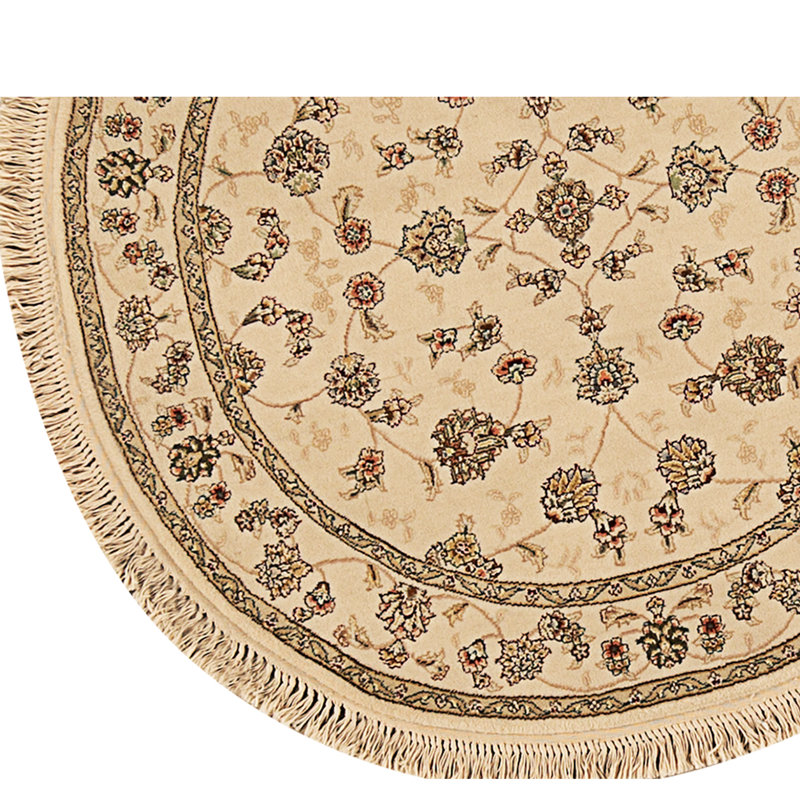 Hand Knotted Area Rug in Ivory