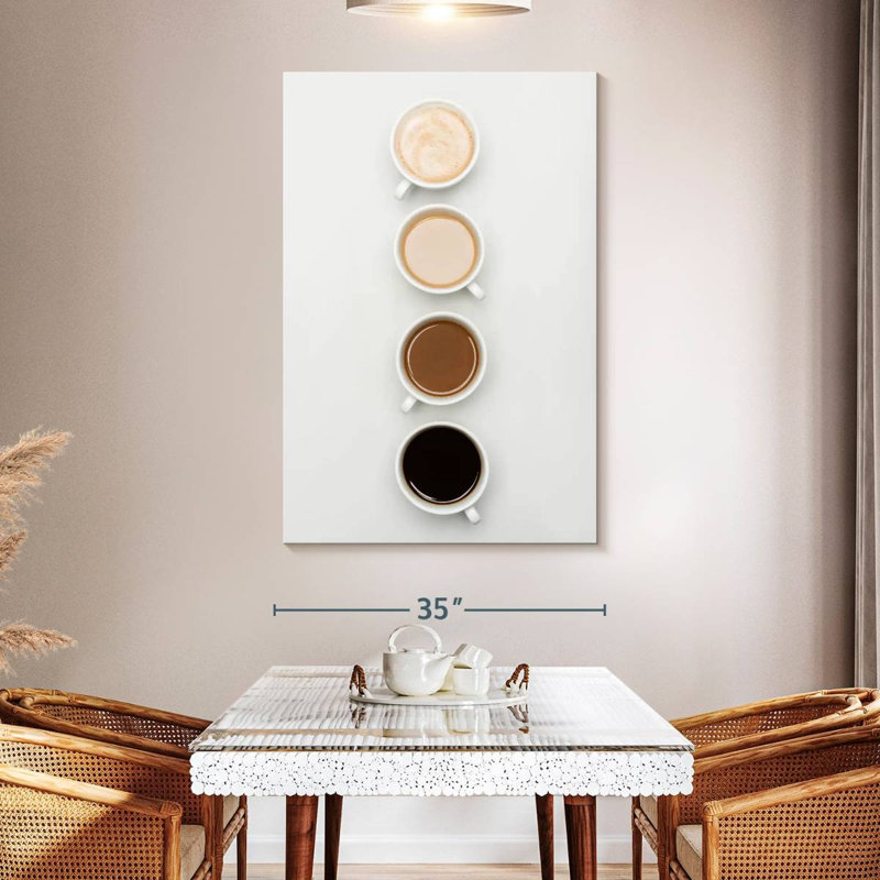 Yarlin Ombre Coffee Drinks, 51" H x 34" W