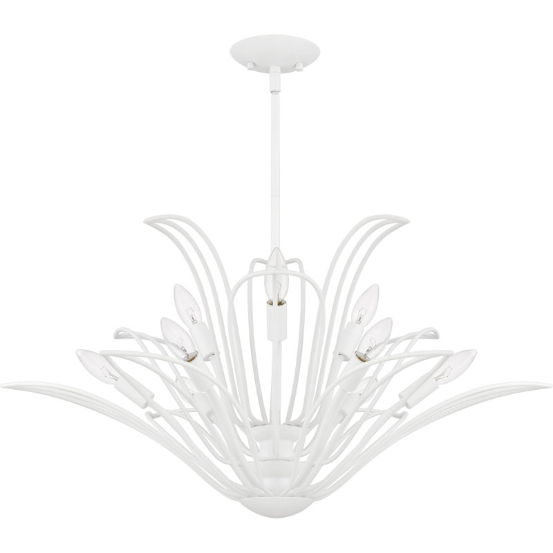 Tallulah 9-Light Sand White Chandelier