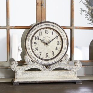 Redwood Burl Wood Clock Mantle Desk Office Gifts for Men 2 Tone