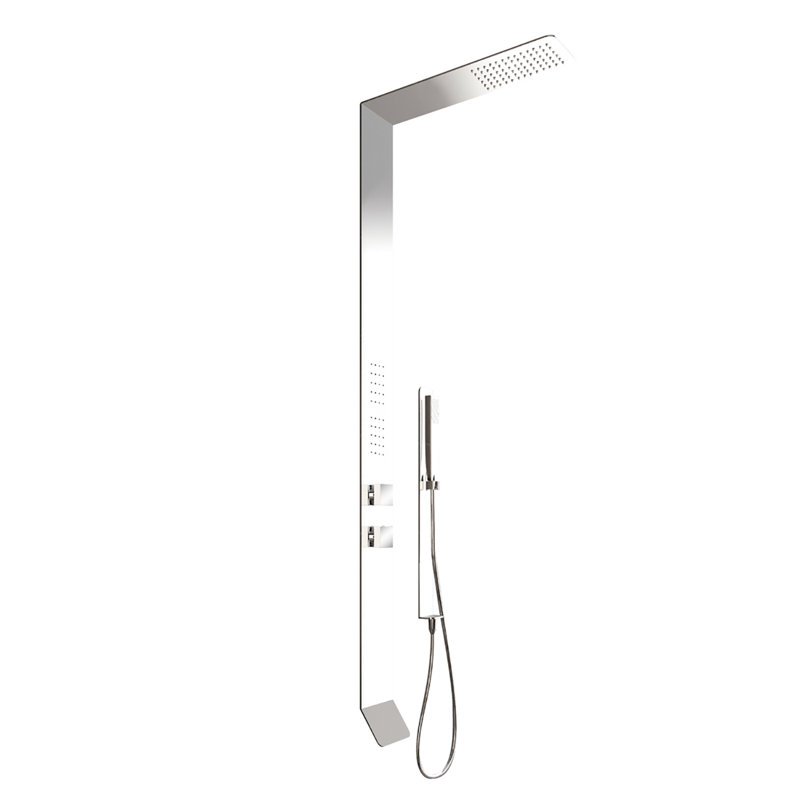 Panneau de douche 55,25 po avec pomme de douche fixe