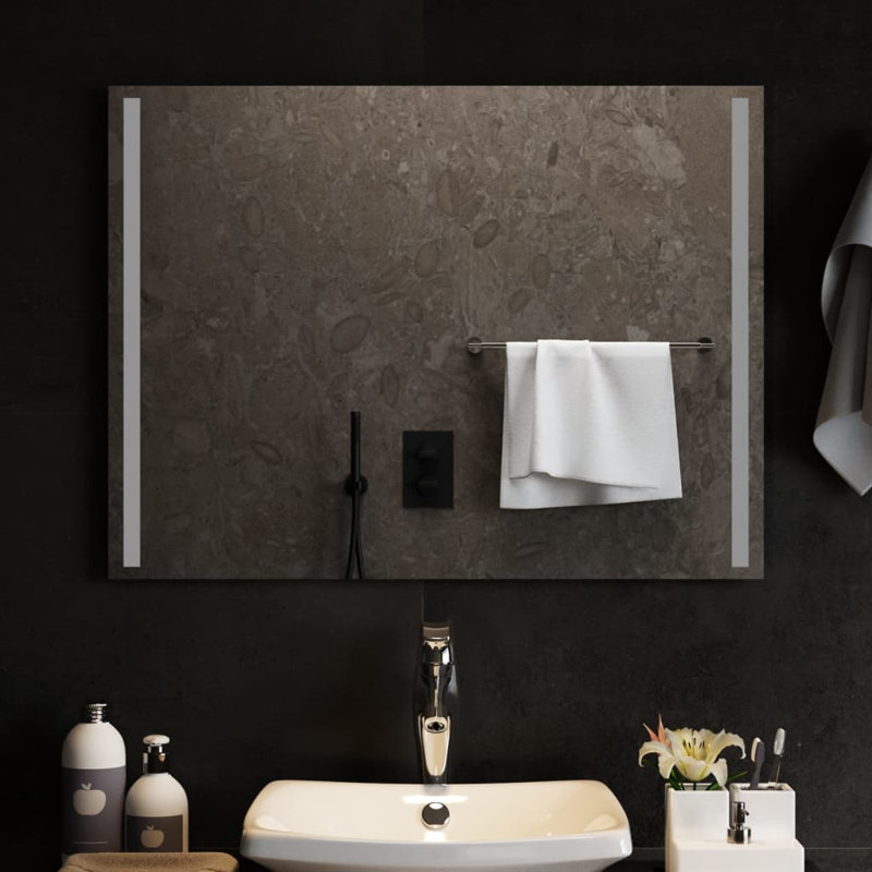 Kareny Flat Wall Mirror, 60 cm H x 80 cm W