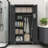 Tall Metal Tool Storage Cabinet with Ample Multi-Purpose Storage Space