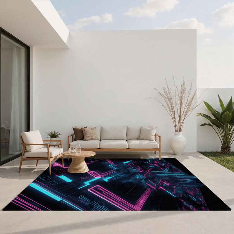 Tapis intérieur et extérieur Lumina, Rectangle 1 pi 6 po x 2 pi 6 po