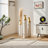 3-Piece Large White Glazed Metal Floor Vases - Gorgeous Decor for Home Living Room