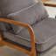 Fauteuil d'appoint rembourré en bois massif Elizabeth Mid Century-799492594