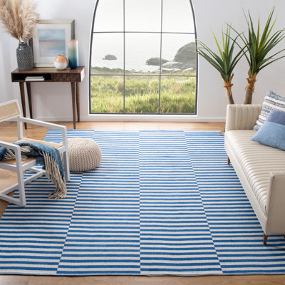 Haqeem Hand Woven Cotton Geometric Rug