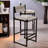 Sansoucy Of 2 Bar Stools Paper Rope Weave Dining Chairs And Metal Frame-342332493