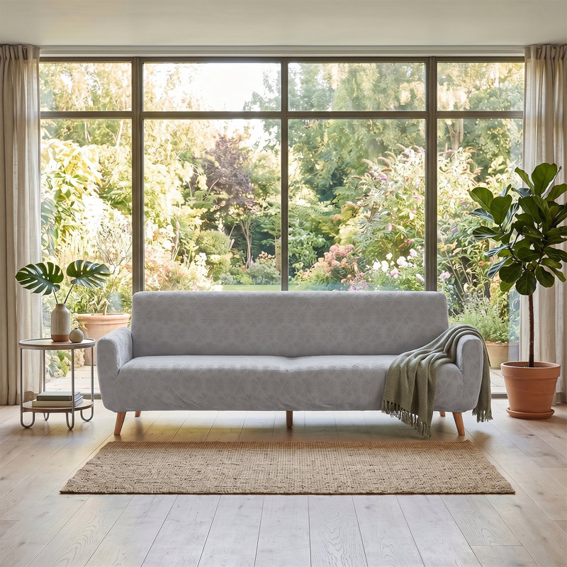 Sofa Slipcover, 1 cm H x 300 cm W, Grey