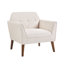 Fauteuil d'appoint rembourré et moelleux de 32,2 po de largeur avec pieds en bois massif-124928692