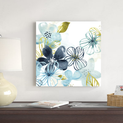 «Aqua Flora I» par June Erica Vess, impression sur toile tendue