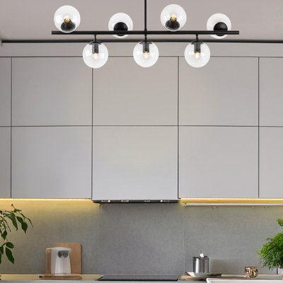 7 Lights Chandelier With Glass Cap