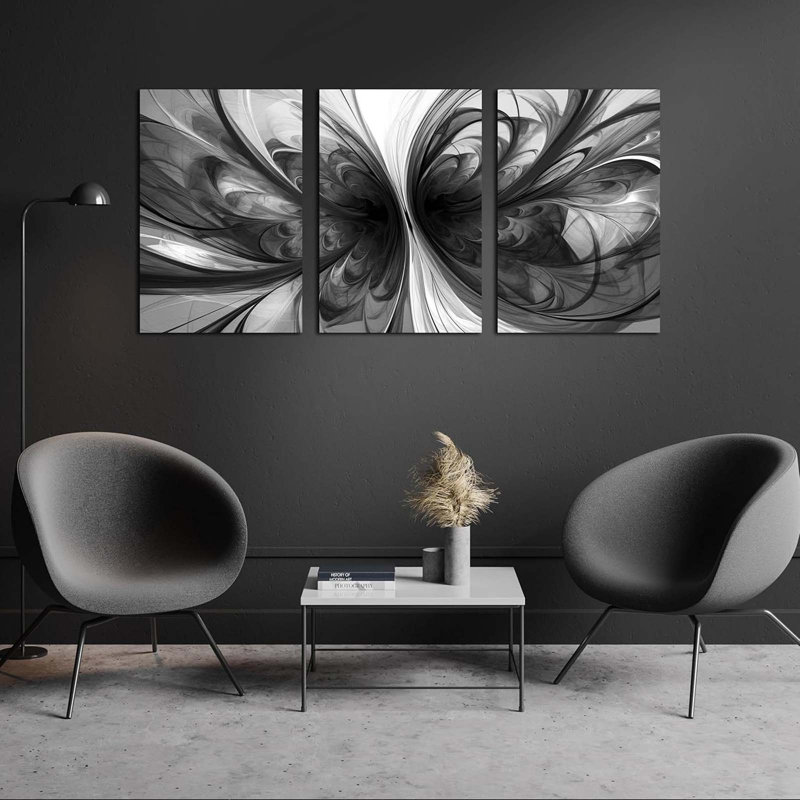 3 Piece Wrapped Canvas Print, 60 cm H x 40 cm W