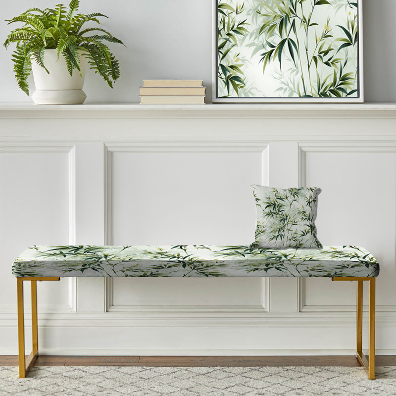Banc japonais en bambou Zen Channel - Japon, Bamboo Zen Tropical Pattern