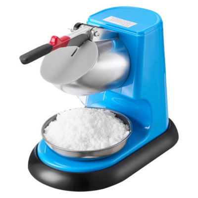 Concasseur de glace bleu commercial de grande capacité, machine à glace pilée électrique 220LBS / H pour café-restaurant
