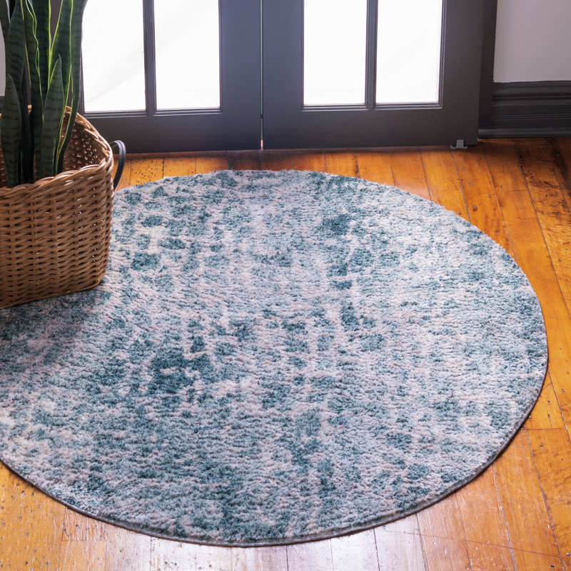 Odysseus Abstract Indoor Rug, Round 4'7"