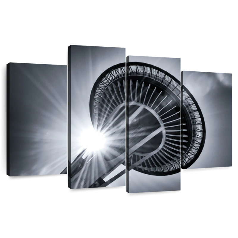 Lilie Space Needle Sunburst, 32" H x 52" W