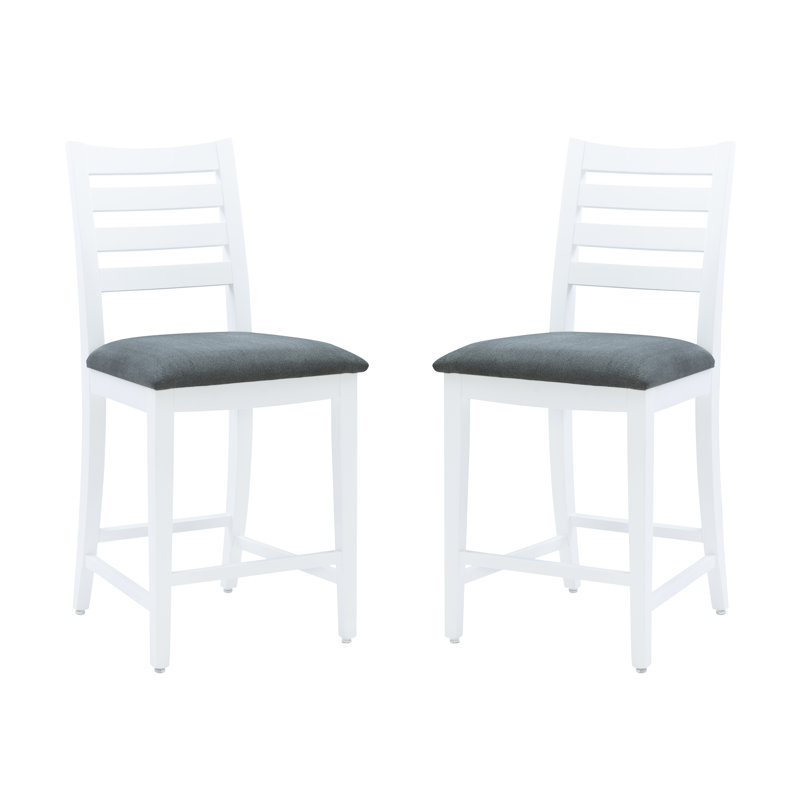 Tabouret Sandra, Blanc / noir