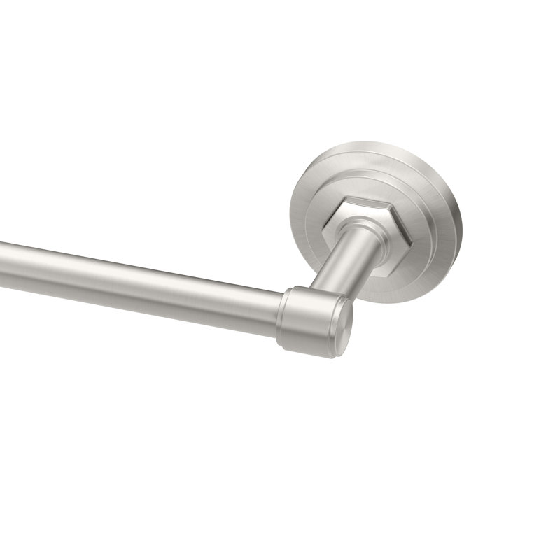Barre à serviettes Lizzie, Nickel brossé, H 2,5 po x l 26,5 po x P 3,38 po