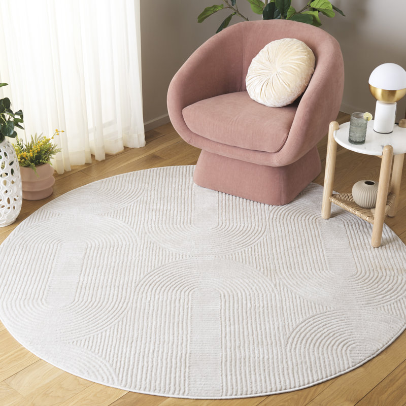 Tapis de couleur unie Abbygayle 100 Performance, Carré 6 pi 3 po