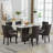 PU Leather Dining Chairs with Pull Ring-443848411