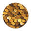 Horloge murale en bois doré-63618513
