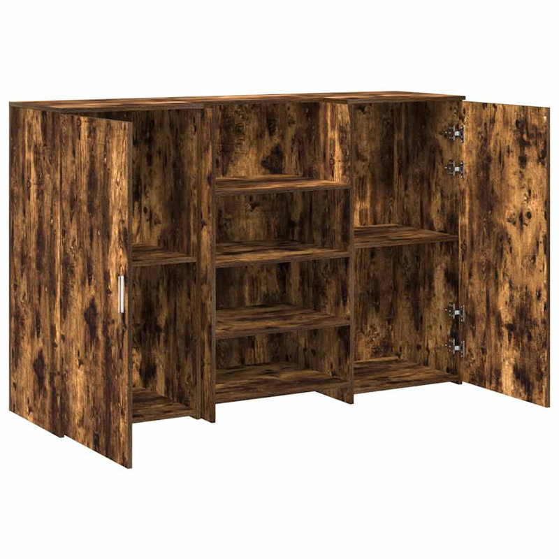 Camariah Standing Desk, 103.5cm H x 155cm W x 50cm D, Smoked Oak