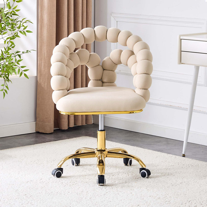 Chaise de bureau Puffy, Beige