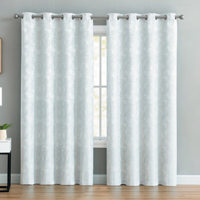Rosalie Tonal Jacquard Grommet Curtain Panel