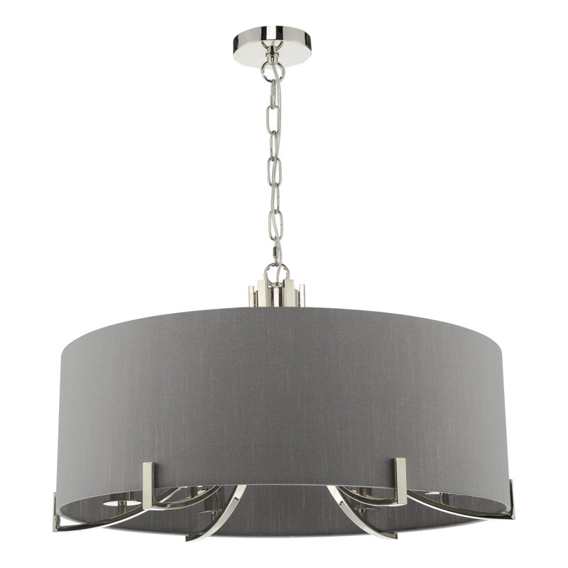 Nicolos 6 - Light Polished Nickel Pendant