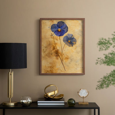 FLORAL Series XXXVI - reproduction encadrée de qualité supérieure - prête à être accrochée - aucun clou requis