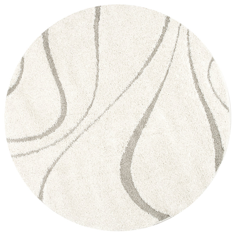 Tapis crème / ivoire Baltej, Rond 6 pi
