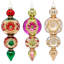 Triple Stack Drop Ornament, 9 Inches