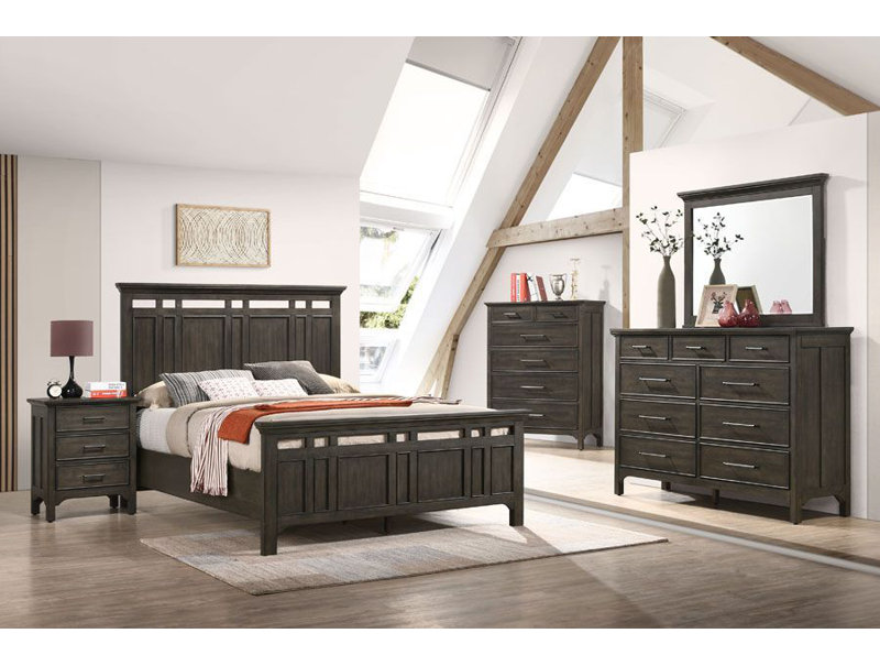 Andrey 9-Drawer Dresser, Brushed Charcoal